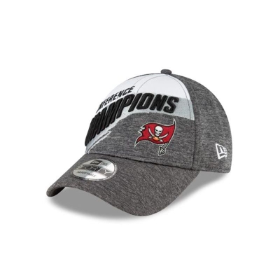 Sapca New Era Tampa Bay Buccaneers NFL Conference Champions Official Locker Room 9FORTY Adjustable - Gri